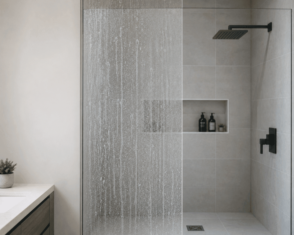How to Stop Soap Scum and HardWater Stains Ruining Your New Frameless Shower Screen
